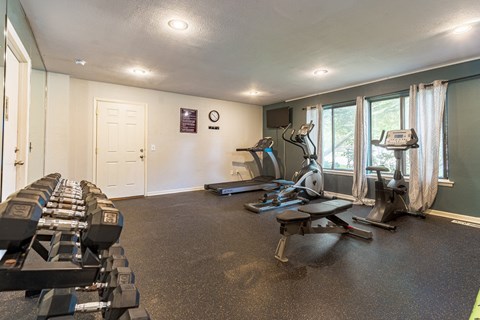 24/7 Fitness Center  at Three Oaks Apartments, Troy, Michigan